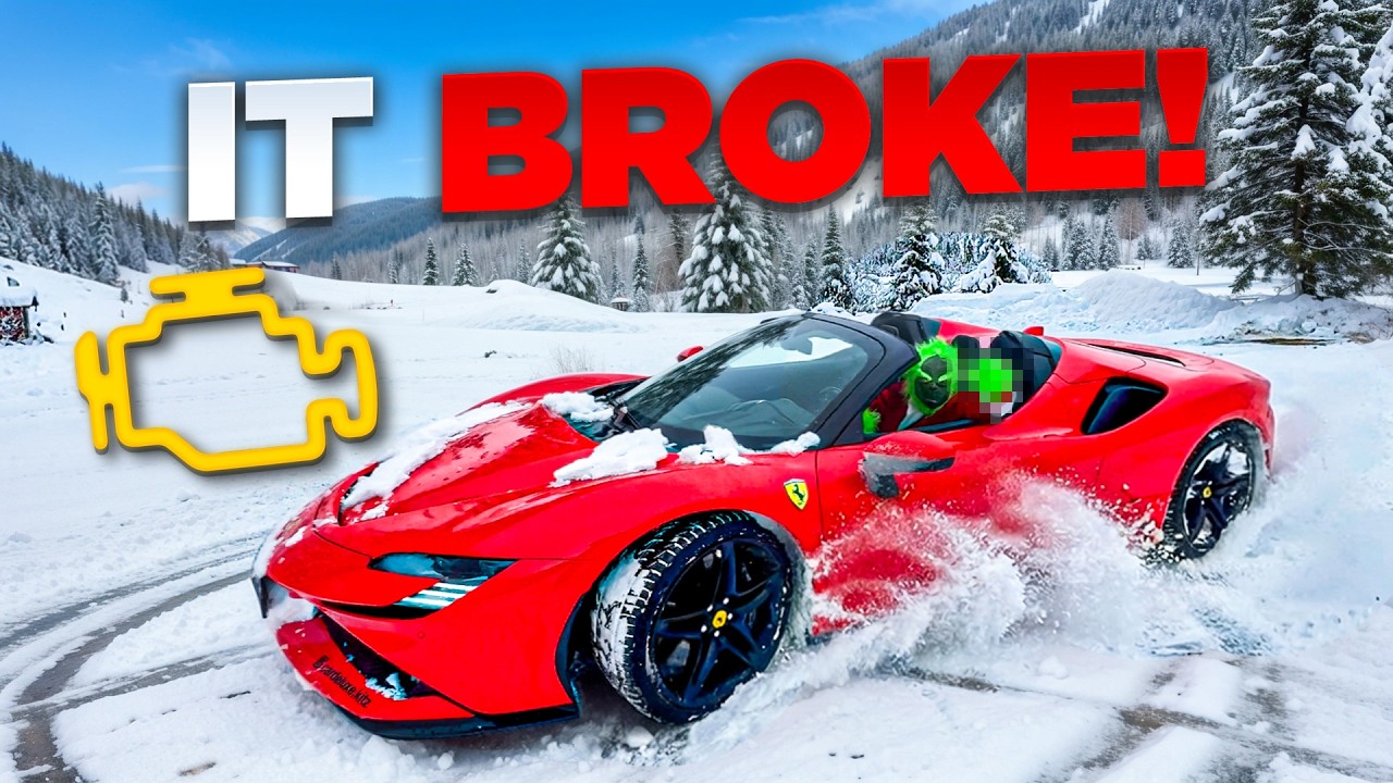 500.000€ Ferrari SF90 vs DEEP SNOW! (Gone Wrong)