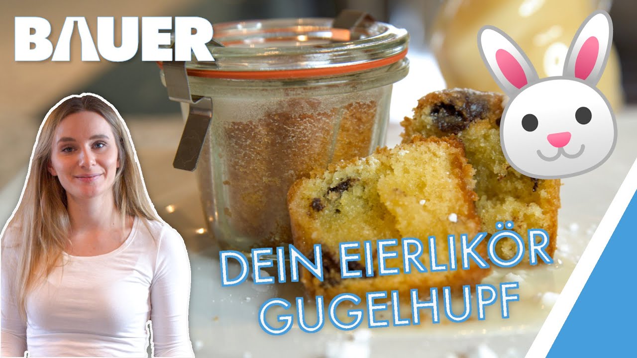 DEIN EIERLIKÖR GUGELHUPF 🥮 | Saftiger Mini Kuchen aus eigenem Likör für Ostern | Backen im Glas