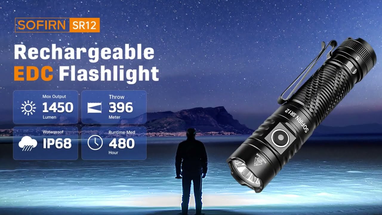 🔦 SOFIRN SR12 &ndash; компактен далекобоен фенер 1450 Лумена (396 м)