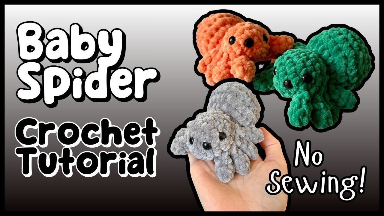 No Sew Baby Spider Tutorial🕸️Beginner Friendly Amigurumi Crochet Pattern🧶