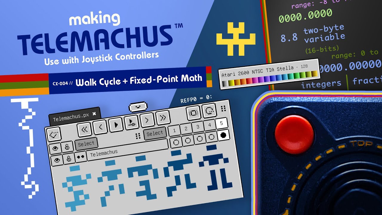 Making Telemachus // Walk Cycle + Fixed-Point Math // How to Share Pixquare Color Palettes