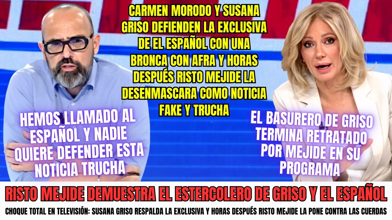 El Español provoca un choque feroz entre Susana y Afra y termina bajo el escrutinio de Risto Mejide