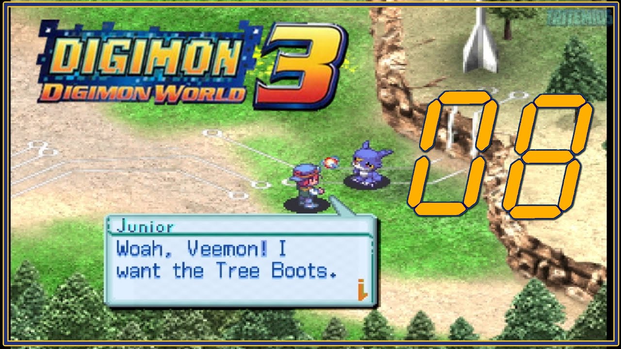 Digimon World 3 #8 - Veemon in Kicking Forest - (No Commentary)