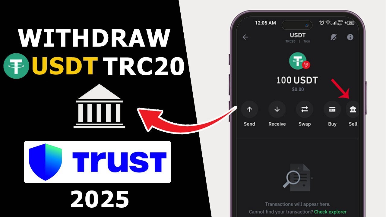 Trust Wallet: How to Withdraw USDT TRC20 | Step by Step Method