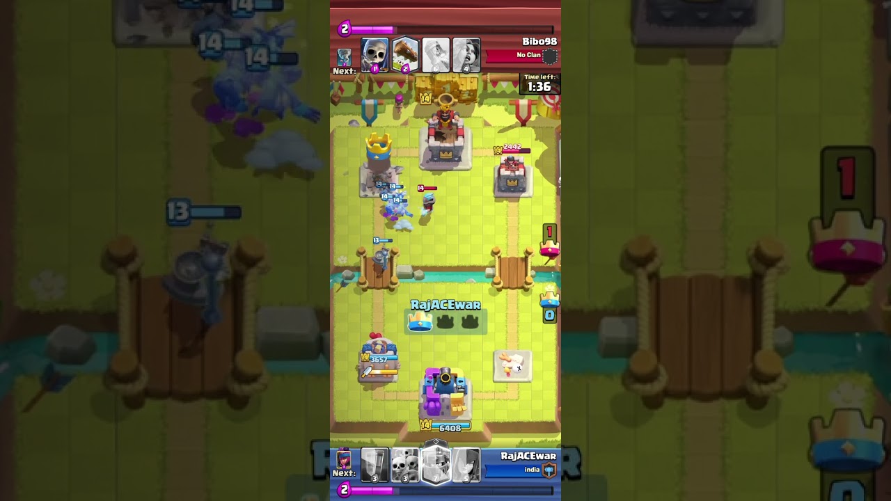 Clash Royale Gameplay | Bibo💀💀💀 #clashroyale #gameplay #gaming #casualgamer