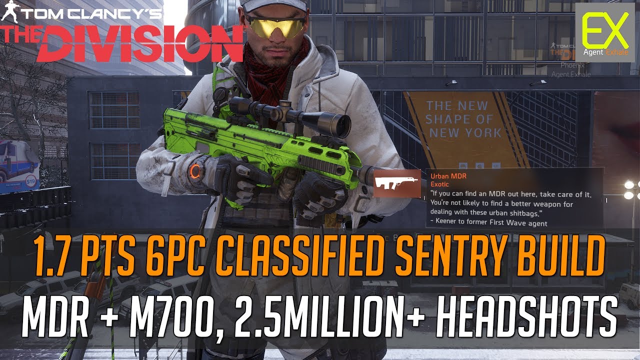 1.7 PTS 6pc Sentry's PVE Classified Build | 2.5 Million+ Headshots | MDR + M700