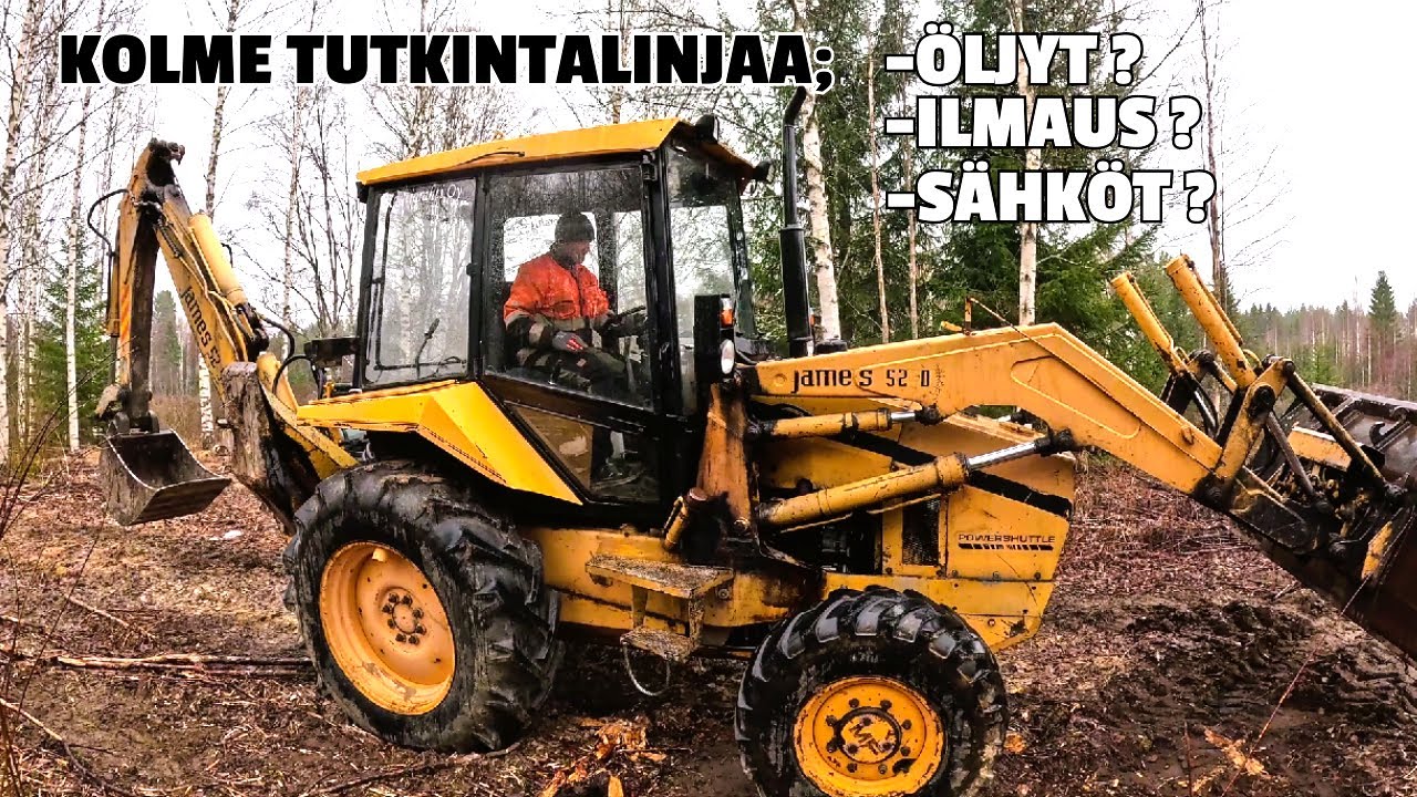 Saadaanko kaivuri liikkeelle? Lisätään öljyt ja toivotaan parasta😬