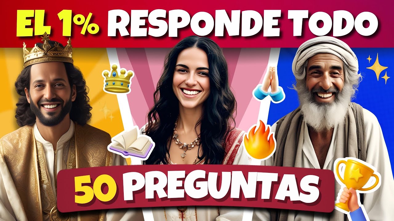 🔥 50 Preguntas Biblicas😱📖 El 95% Falla🤯🔥 #quizbíblico    #quiztime   #quiz