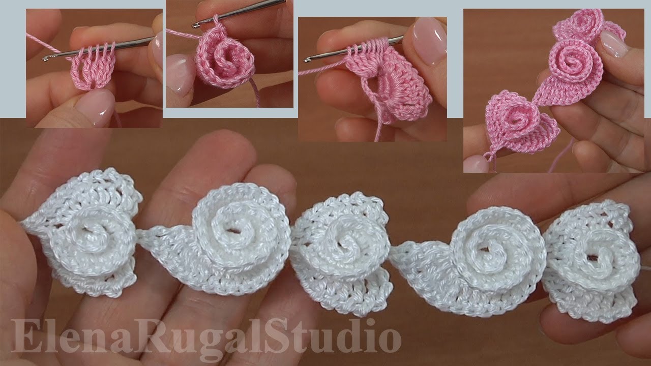 3D Crochet Heart Necklace Pattern