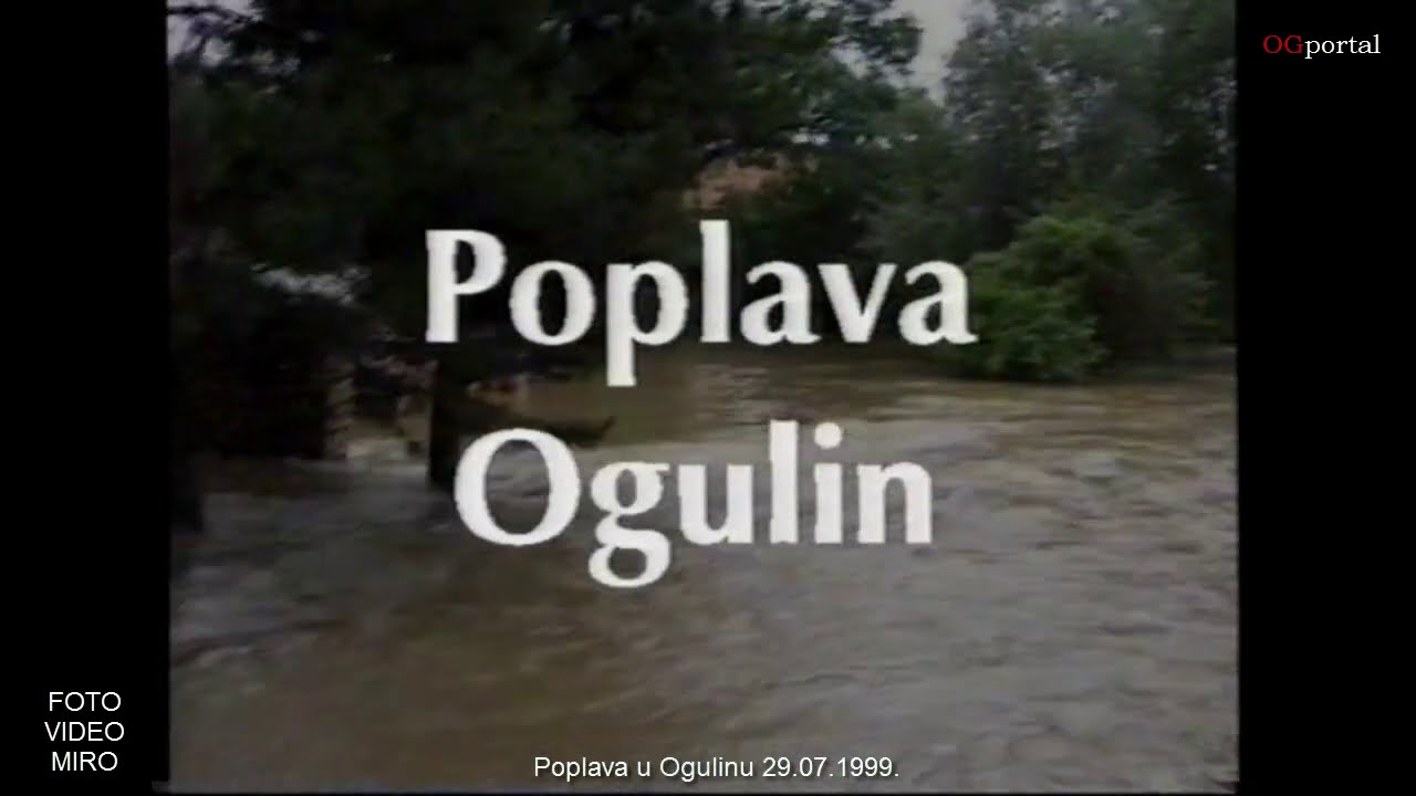 Velika poplava u Ogulinu 29 07 1999