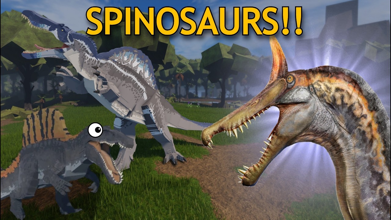 Playing as ALL The Spinosaur's in Jurassic Blocky | Roblox