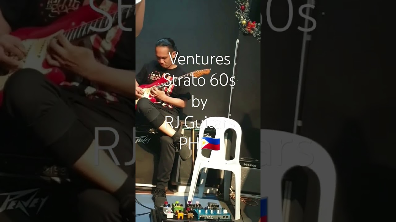 What does Ventures Strato 60s guitar by RJ(90s model) sounds like?🎸❤🔥