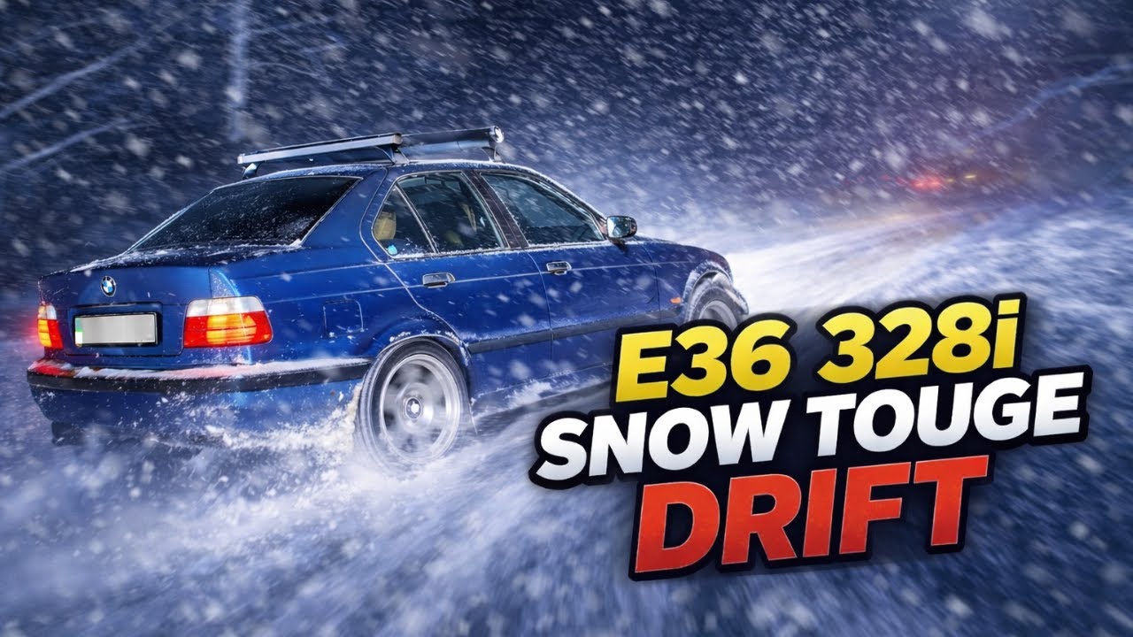 BMW E36 328i DRIFT SNOW TOUGE