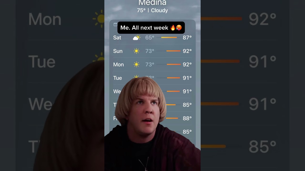 I’m already sweating 🥵 