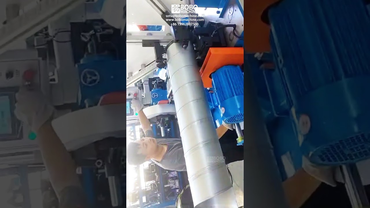 HVAC Air Pipe Galvanized Spiral Duct Making Machine