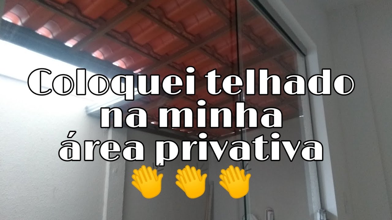 Colocamos telhado na área privativa #diariodereforma(4)