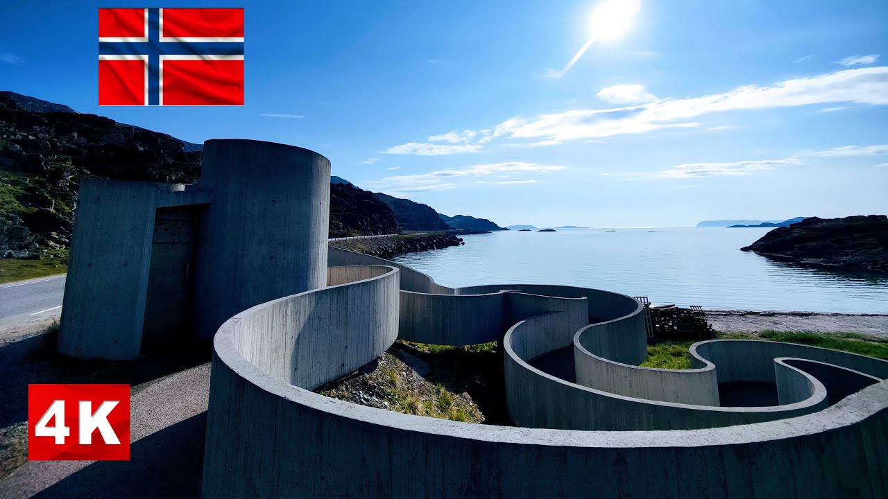 Havoysund Norway Scenic Routes [4k] 🚘🧌🐠🦌🏔️🫎🧌🚘