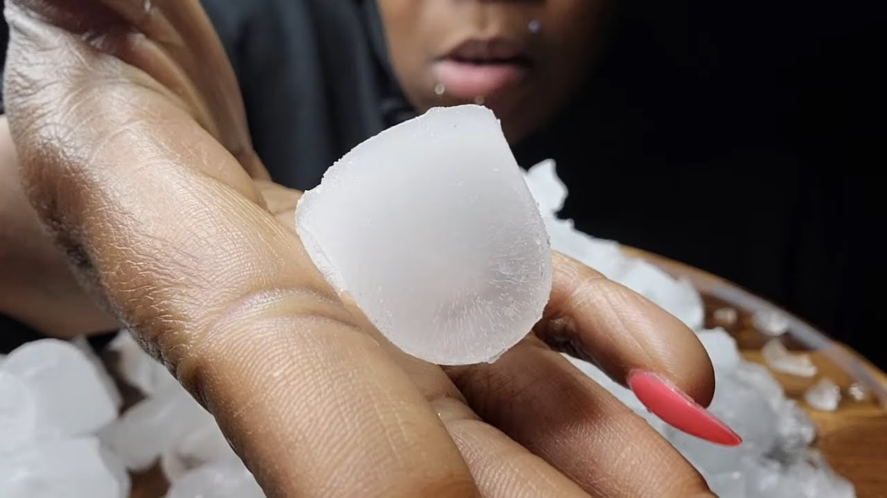REFROZEN IGLOO ICE | HARD CRUNCH | #iceeating #asmr #asmrice