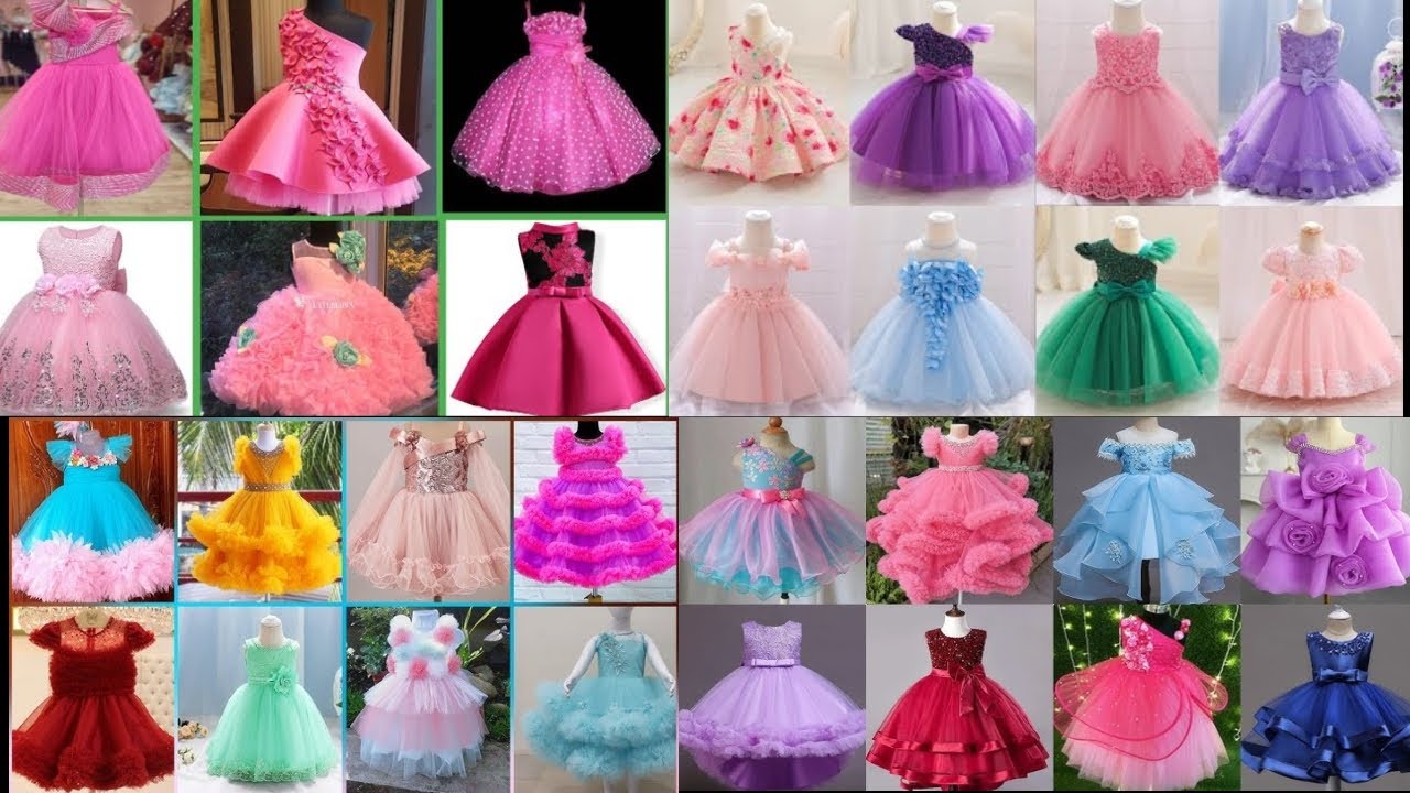 Baby Girl Frock Designs For Wedding Baby Girl Birthday Dress| Party Wear Dress For Baby Girl 1-10