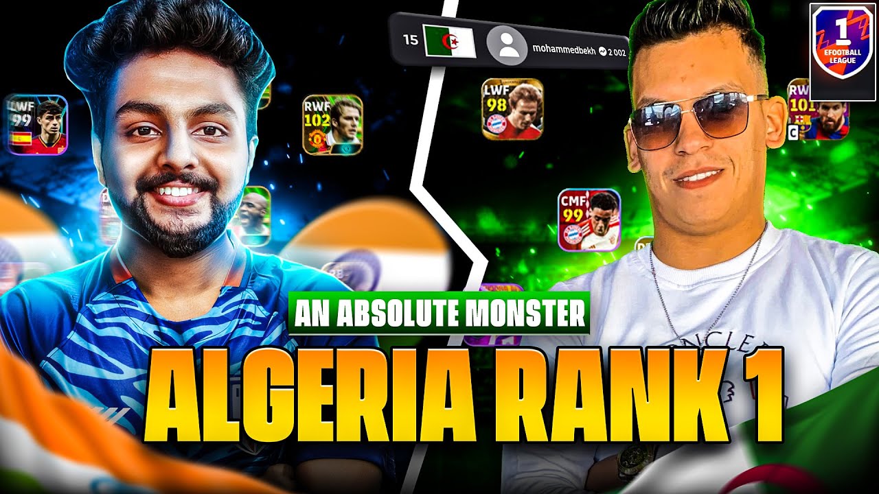 WTF💔 I GOT DESTROYED😭 | ALGERIA🇩🇿 RANK 1 PLAYER COOKED🧑‍🍳 PES WING MASTER🇮🇳| WORLD RANK 10🔥