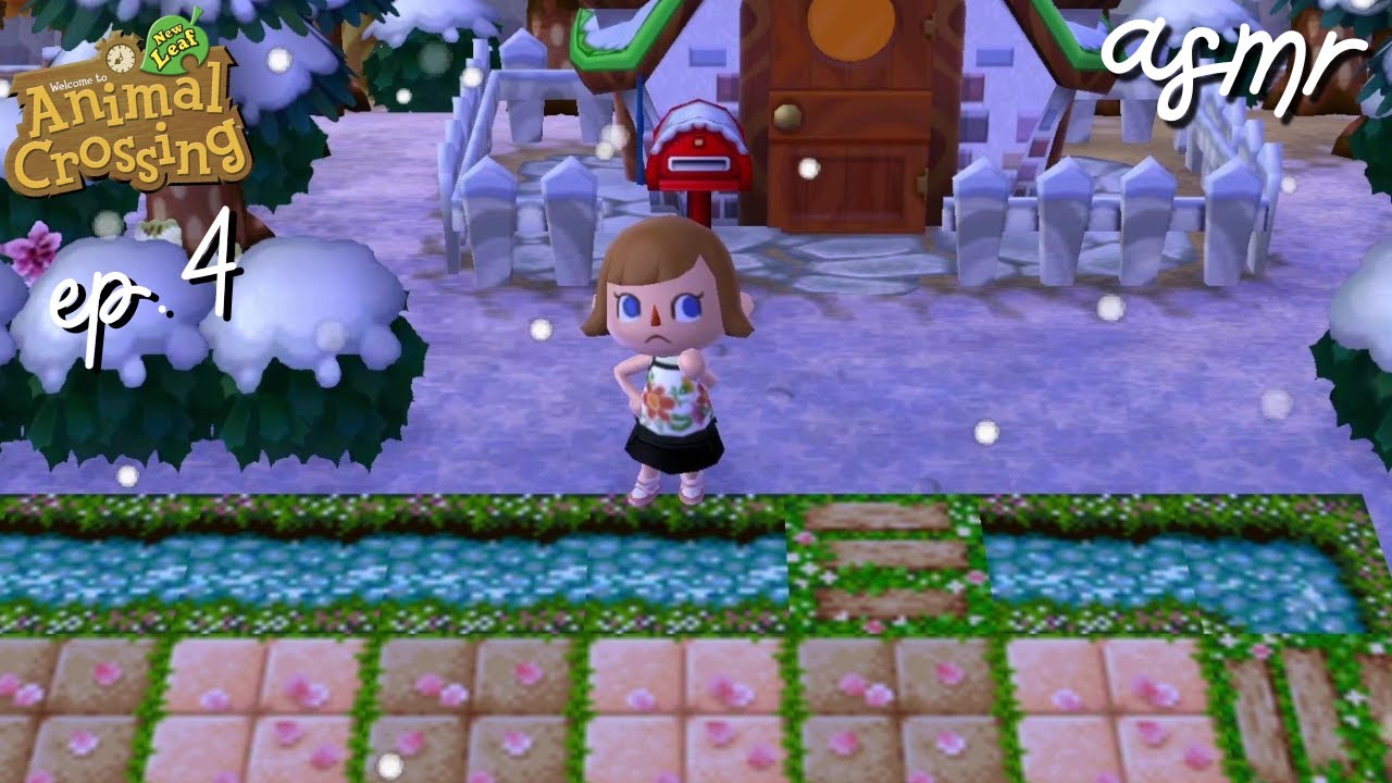 asmr 🧸💤 snowy animal crossing new leaf gameplay! ep 4