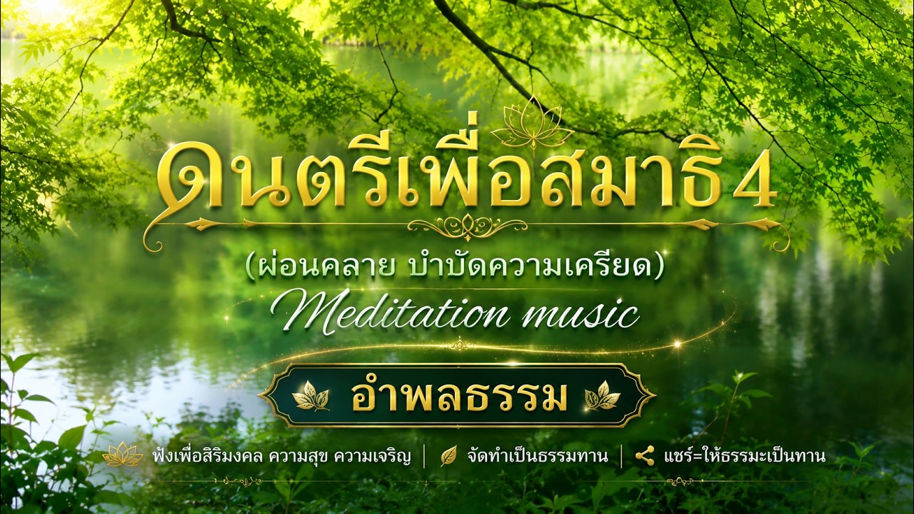 ดนตรีเพื่อสมาธิ4 (ผ่อนคลาย บำบัดความเครียด) Meditation music