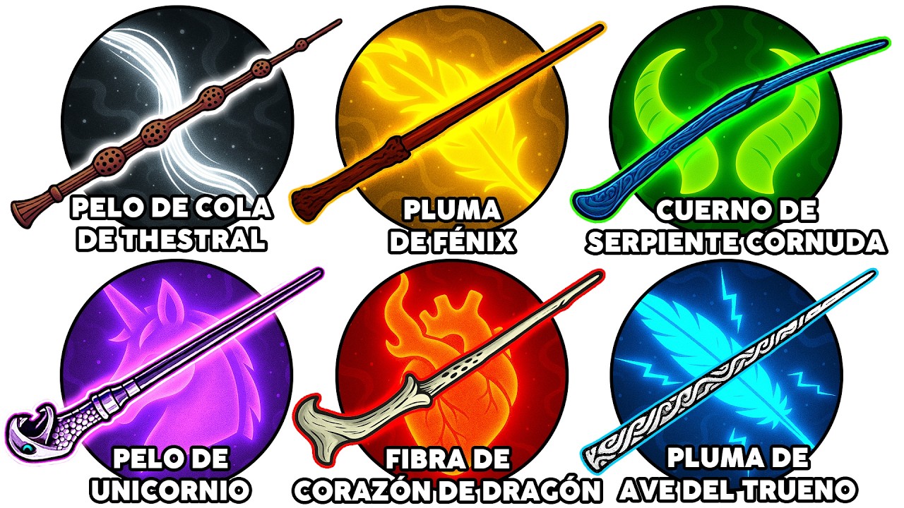 Todos los NÚCLEOS y MADERAS de las Varitas en Harry Potter EXPLICADOS al Detalle
