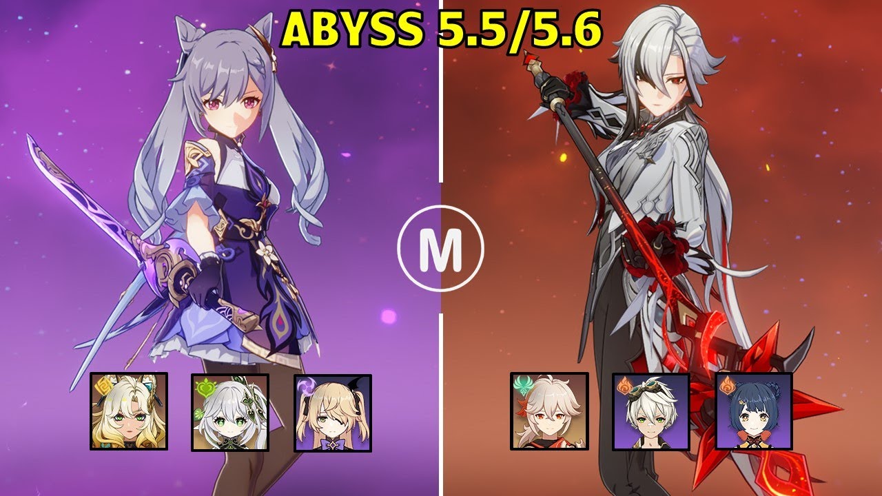 C6 Keqing Aggravate & C1 Arlecchino Mono Pyro - Spiral Abyss 5.5 5.6 Floor 12 9 stars Genshin Impact