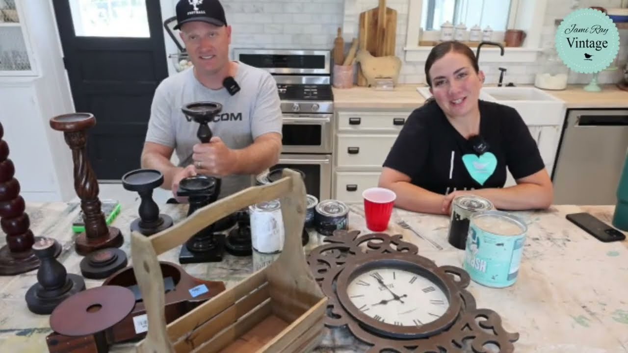 Painting and Repairing Small thrifted Home Decor For Fall