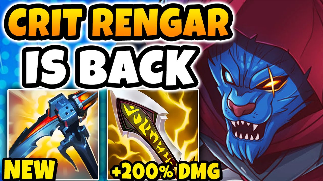 WHEN NEW SEASON CRIT RENGAR DROPS 39 KILLS! (ONE SHOTS ARE BACK)