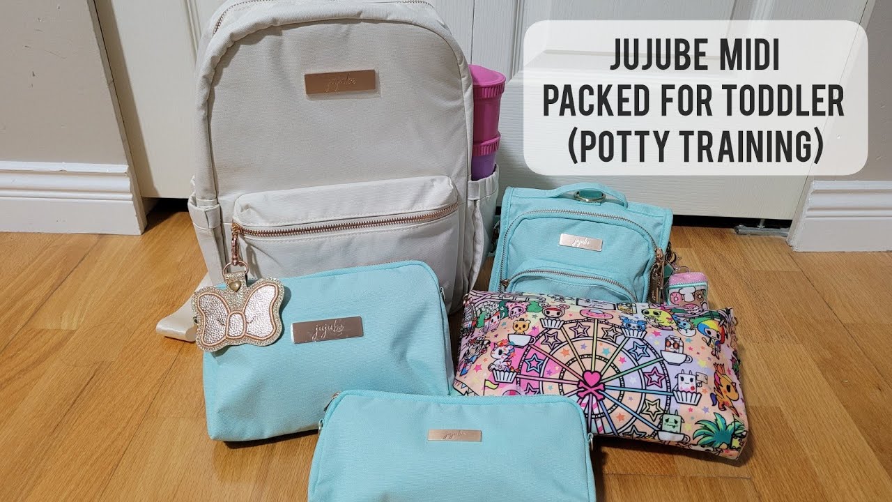 Jujube Midi Packed For Toddler (potty training) and Mini BFF for Mom (Kawaii Carnival, Linen, Water)