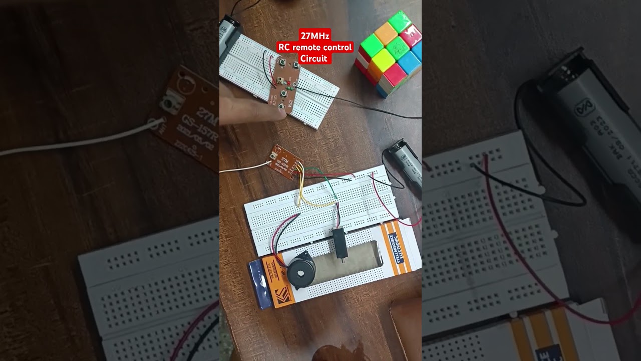27mhz frequency rc remote control circuit connection