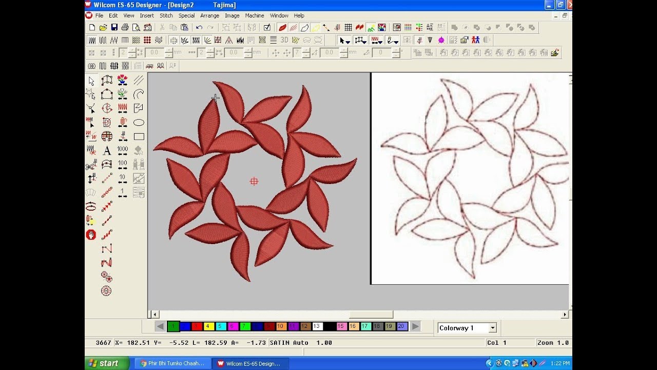Wilcom Embroidery Designs || Embroidery Machine Design || Embroidery Work-116
