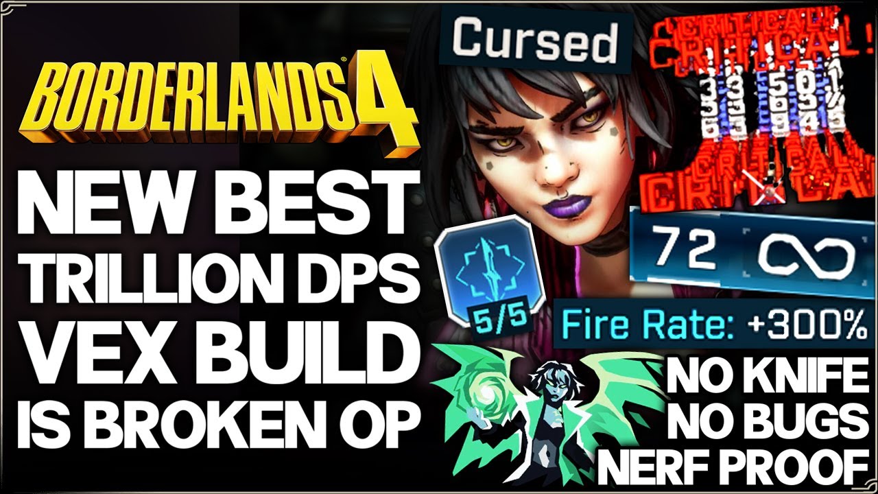 Borderlands 4 - New Best GAME BREAKING Build - Curse Vex is OP - No Knife/Nerf Proof 1 Shot Guide!