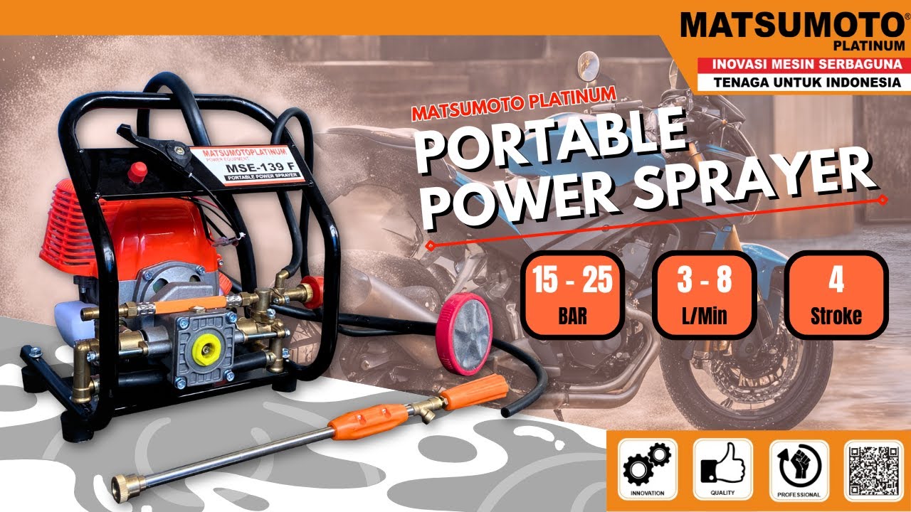 BISNIS STEAM JADI MUDAH DENGAN MESIN 4 TAK PORTABLE SPRAYER | MATSUMOTO MSE-139 F