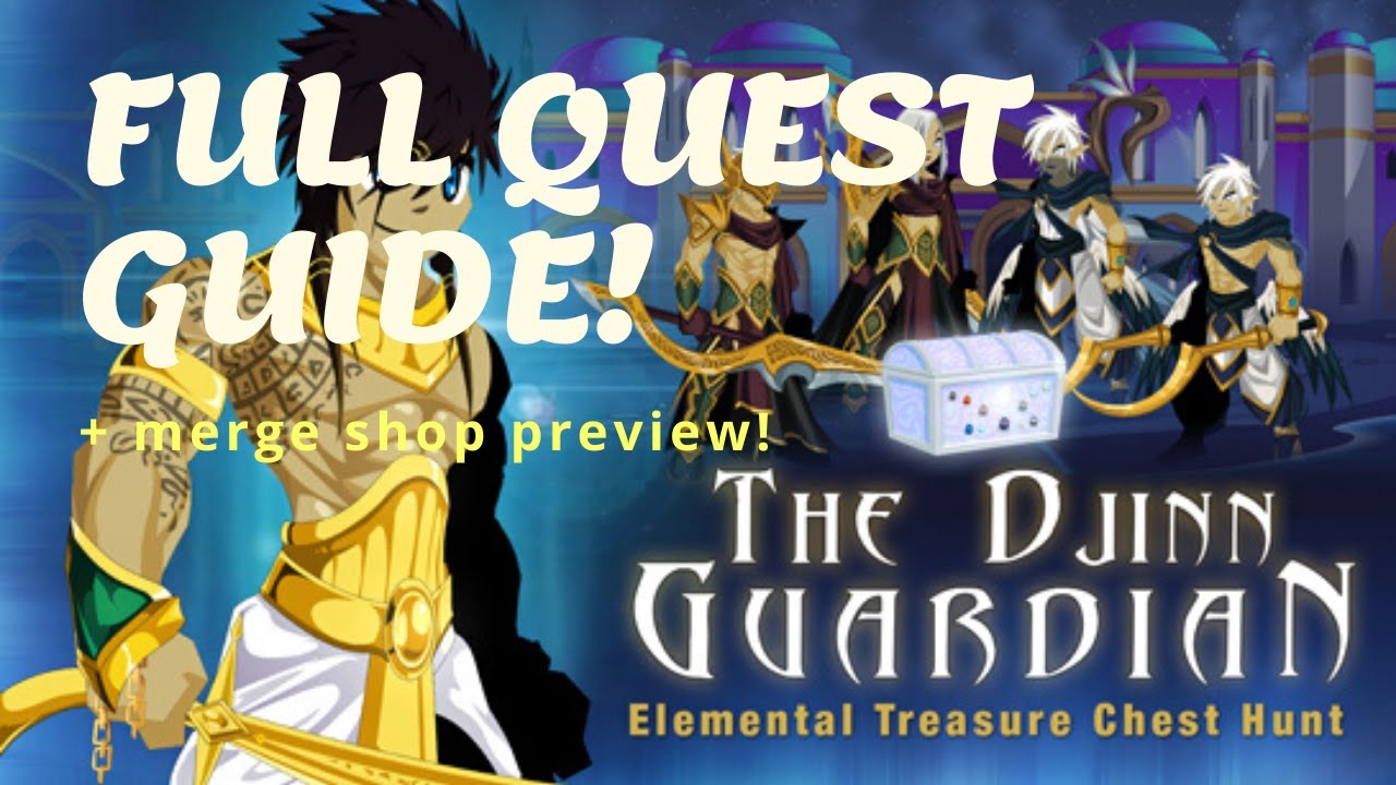 WALKTHROUGH DJINNGATE ALL QUESTS GUIDE + (Treasure Chest Hunt Quests) AQW 2020!