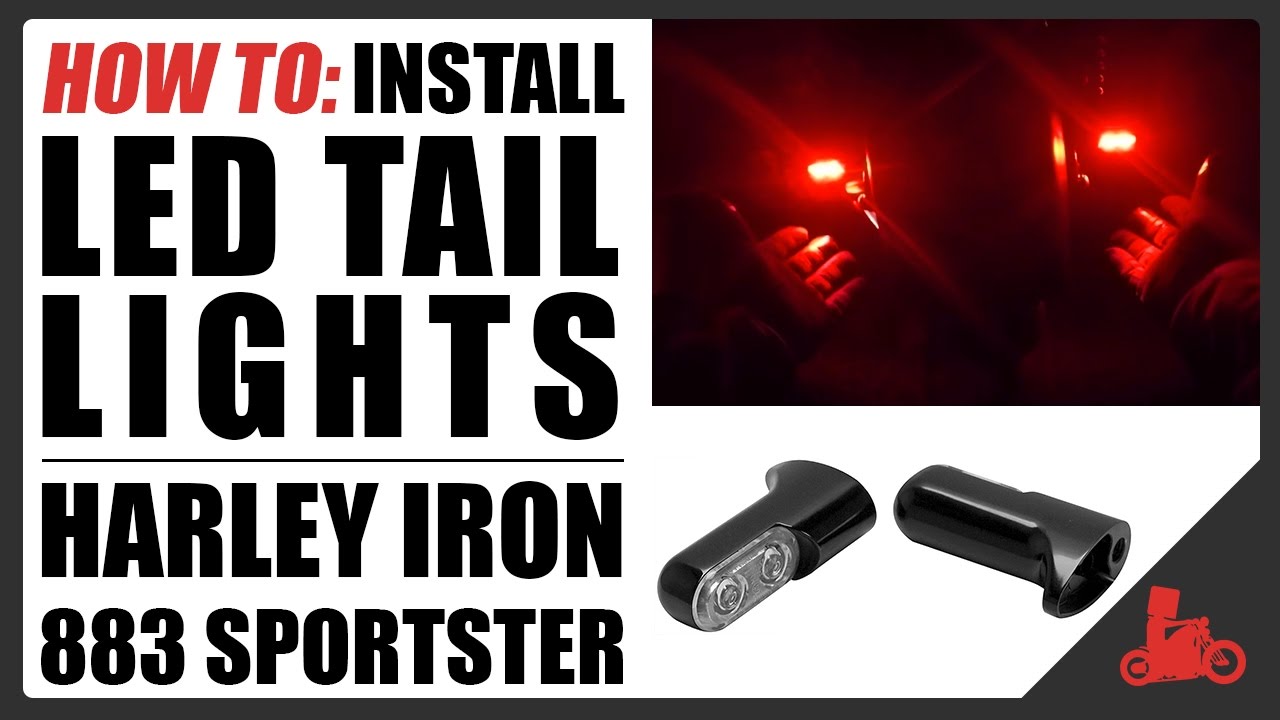 HOW TO: LED Tail Light Install / Remove Stock Tails - Harley Iron 883 Sportster