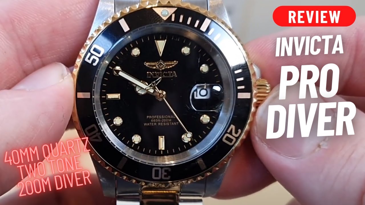 ARE INVICTA WATCHES WORTH IT? PRO DIVER QUARTZ TWO TONE REF 26973 WATCH REVIEW