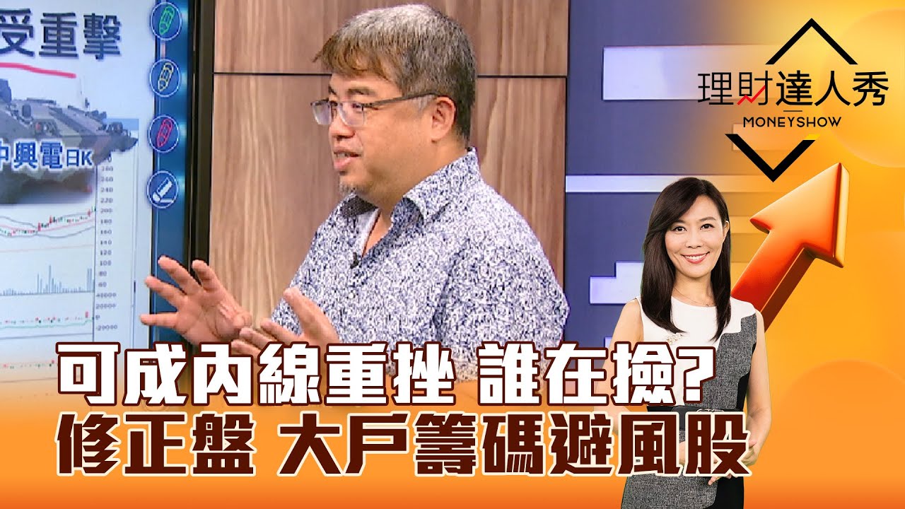 【理財達人秀】可成內線重挫 誰在撿？ 修正盤 大戶籌碼避風股｜李兆華、權證小哥 2024.07.19 part3