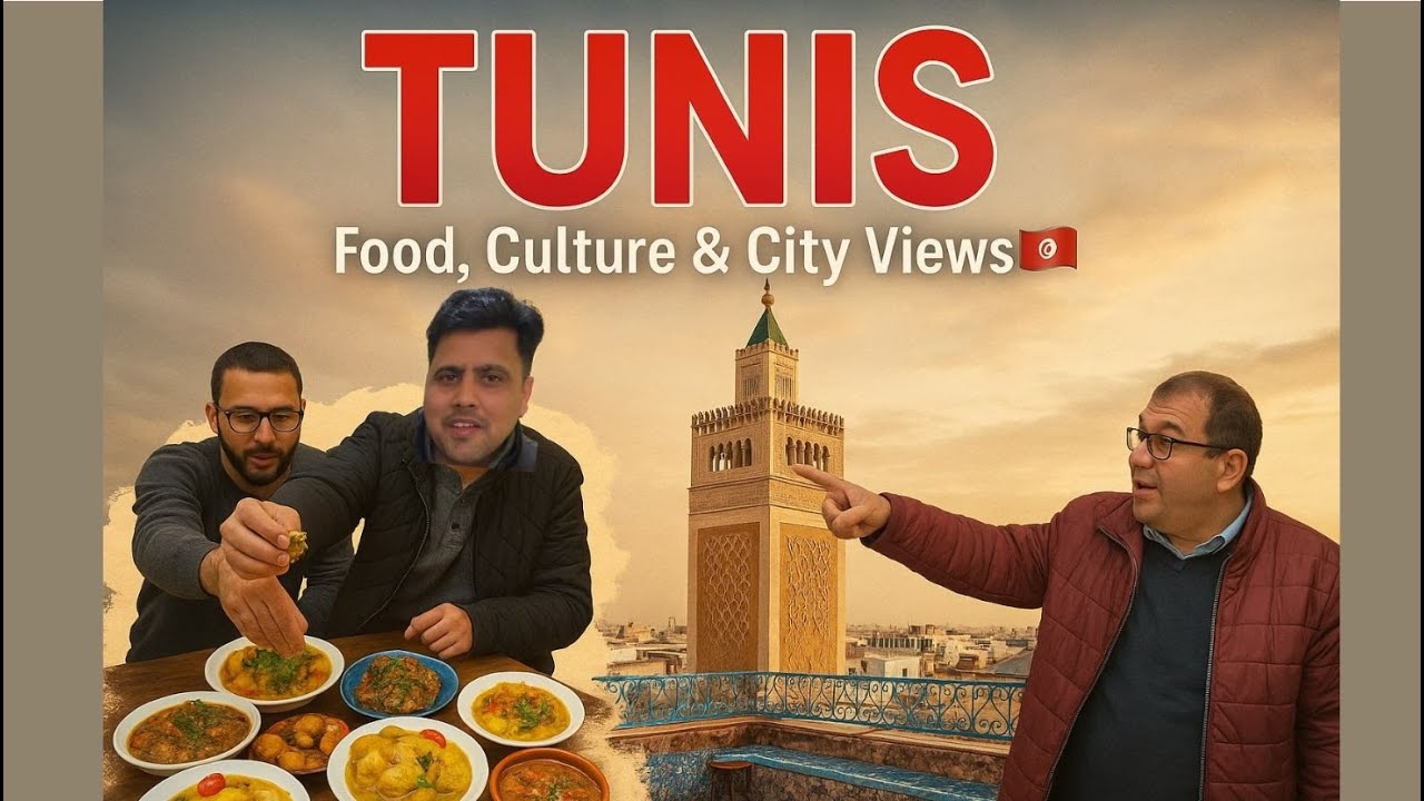 Exploring Tunis City 🇹🇳 | Urdu/Hindi Vlog with English Subtitles | Food, History & Amazing People