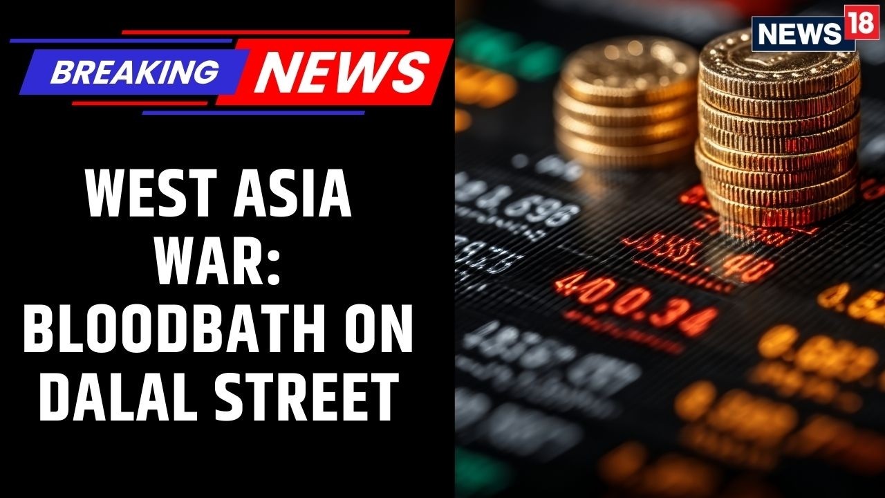 BLACK MONDAY: Sensex Crashes 1,000+ Points as West Asia War Hits Dalal Street | News18 Updates