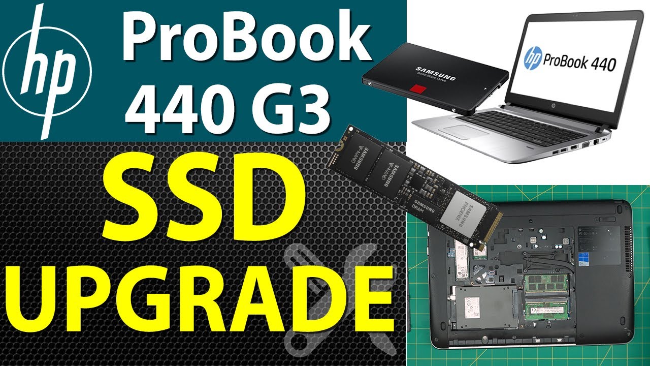 How to Upgrade Storage SSD-HDD for HP ProBook 440 G3 Laptop