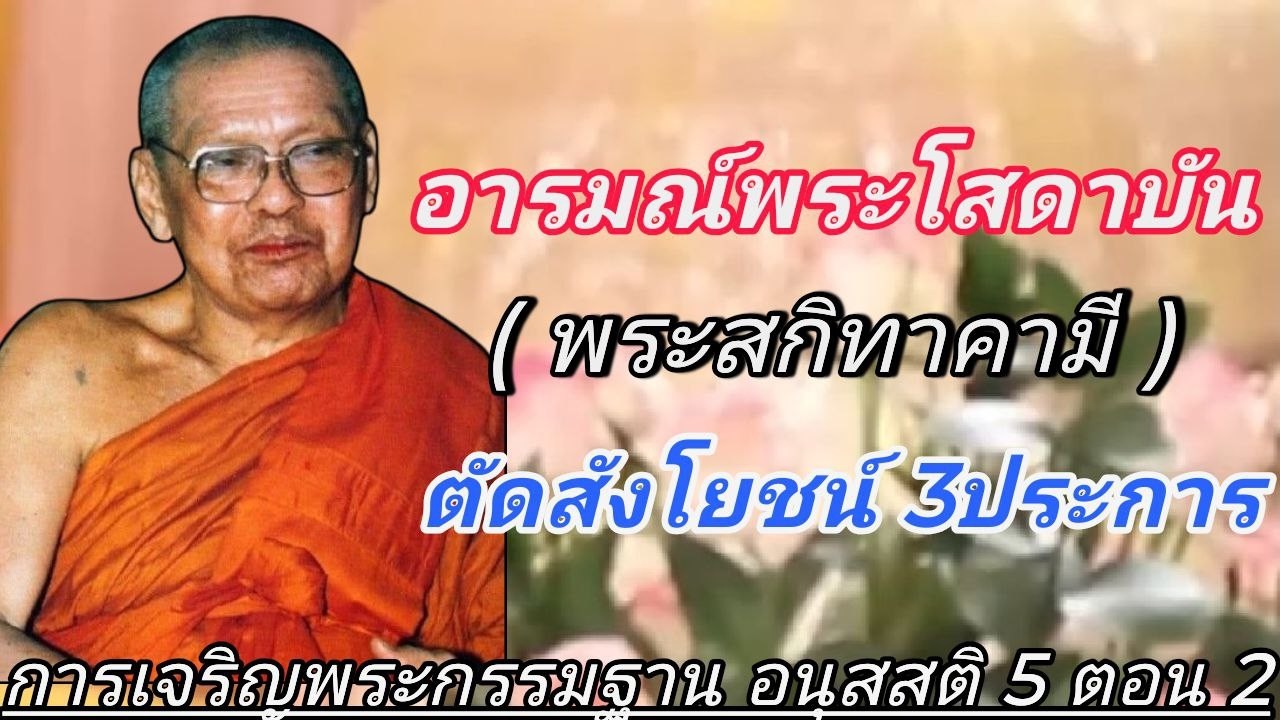 อารมณ์พระโสดาบัน พระสกิทาคามี ตัดสังโยชน์ 3ประการ #ช่องเสียงธรรมะ