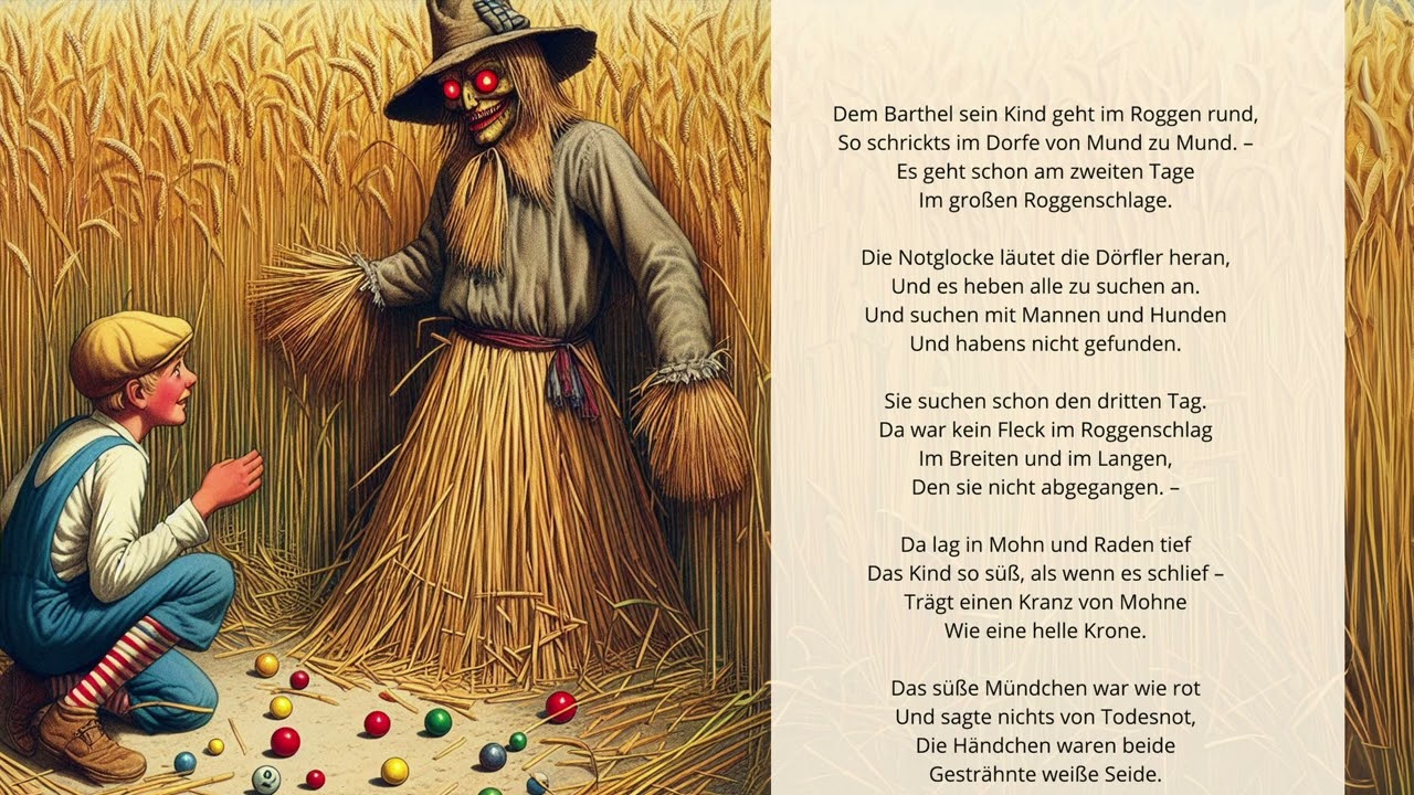 Ballade von der Roggenmume - Text Gustav Schüler 1868 - 1938 - Musik mit KI erzeugt - Metal Mix