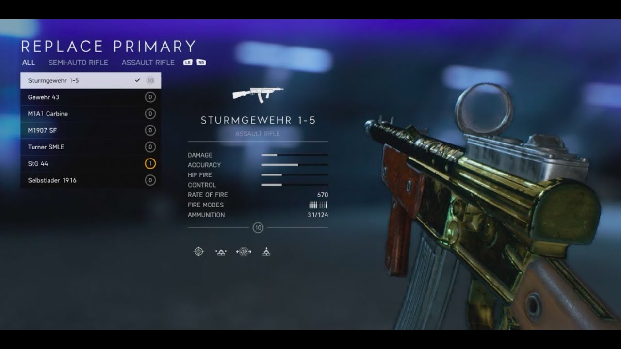 Sturmgewehr 1-5 600 Kill Mastery |Battlefield V|