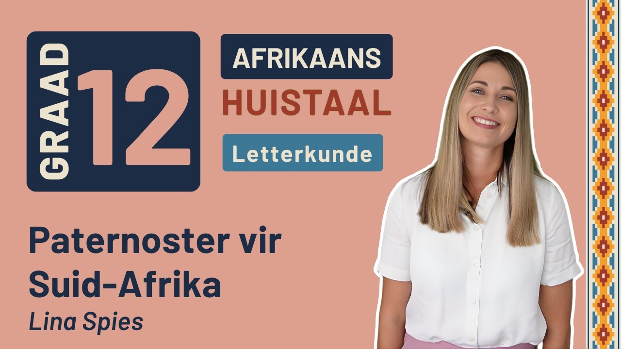 Gr12 Afrikaans: Huistaal Letterkunde | Paternoster vir Suid-Afrika - Lina Spies