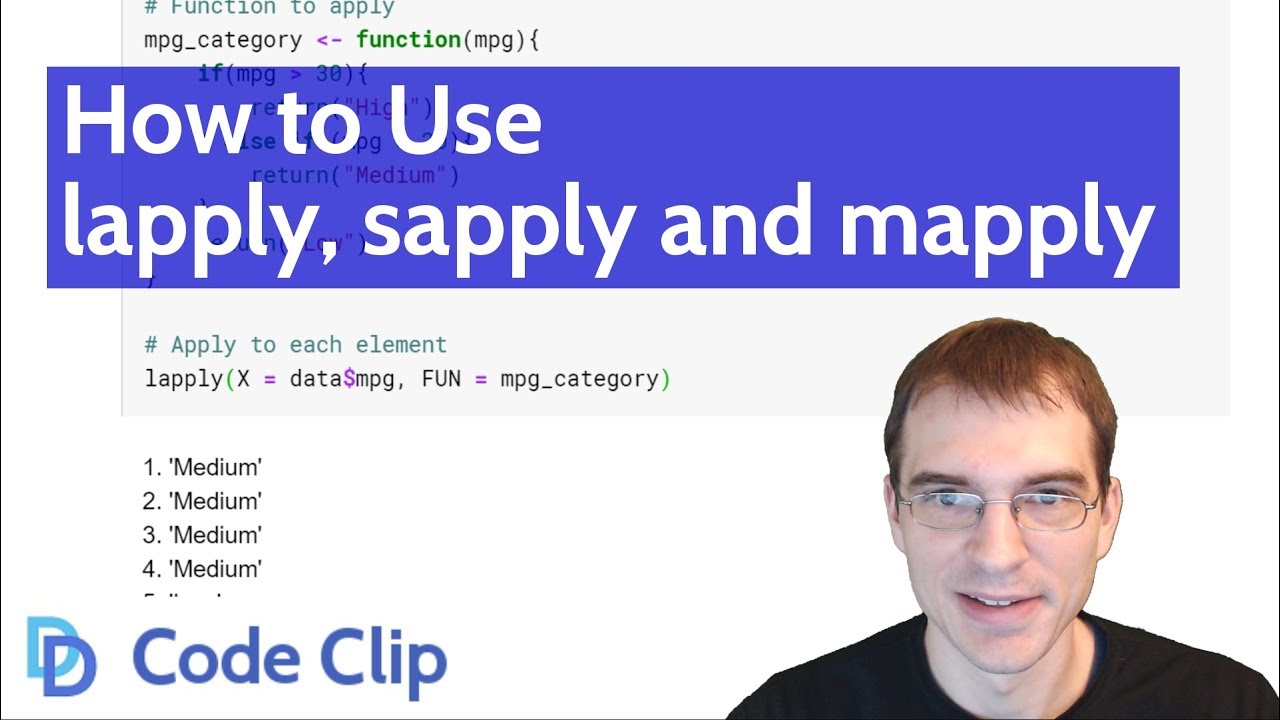 How to Use lapply, sapply and mapply in R