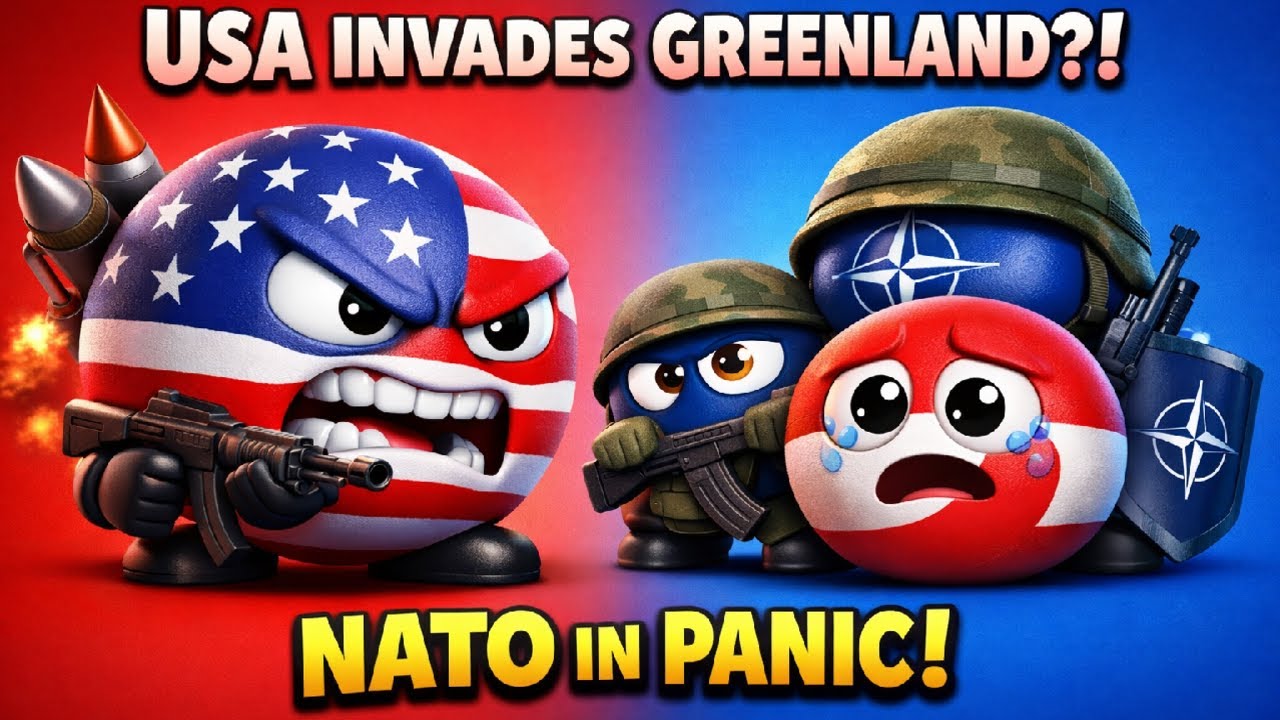USA Invades Greenland?! NATO in Panic | 3D countryballs