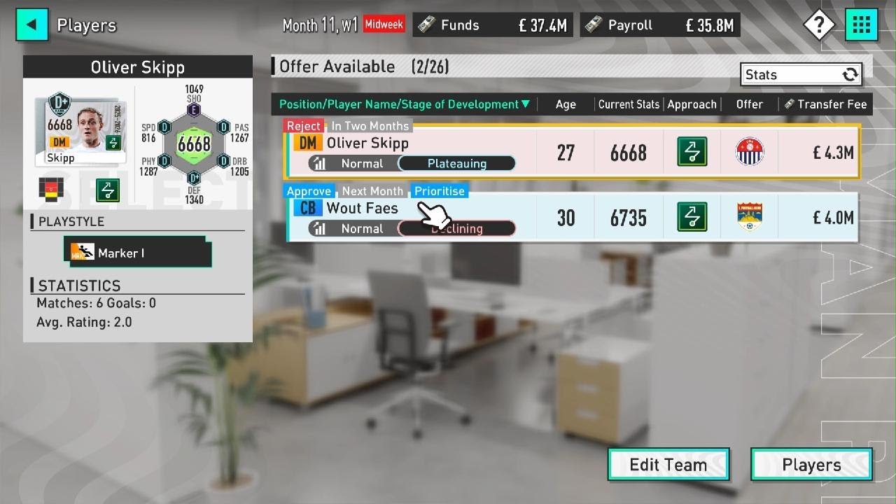 SEGA FOOTBALL CLUB CHAMPIONS - How To Sell Players In Career Mode. How to Transfer Players