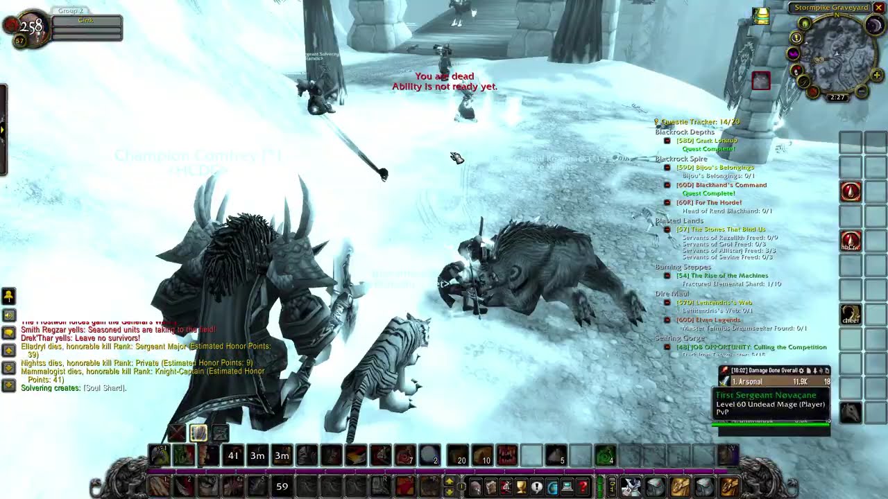 Classic Wow Alterac Valley Snowball Shenanigans Pt 12